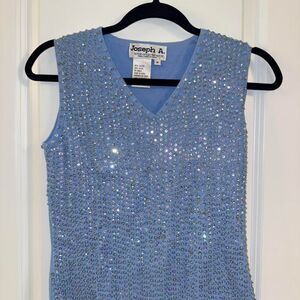 Vintage Joseph A. knit sequin tank